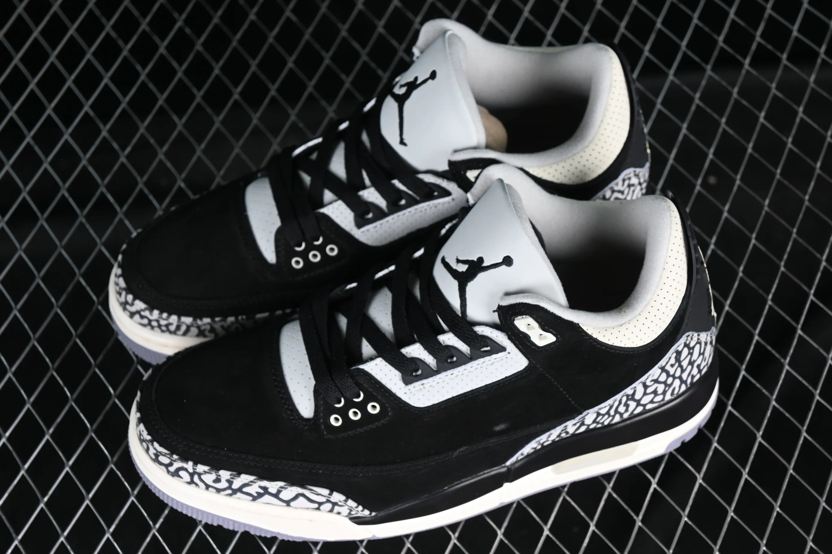All categories Air Jordan Jordan series basketball shoes Air Jordan 3 Air Jordan 3 Retro "Off Noir" AJ3 Joe 3 old black cement CK9246-001